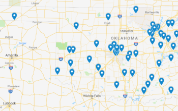 map of OK CCMR sites